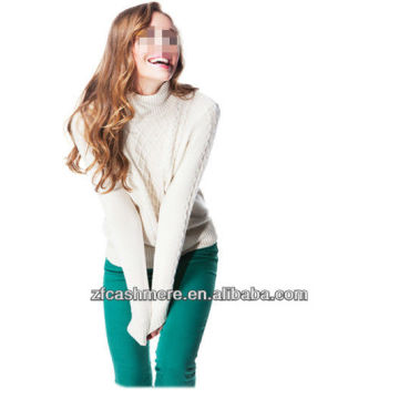 Elegant ladies cashmere plain Pullover, sweater